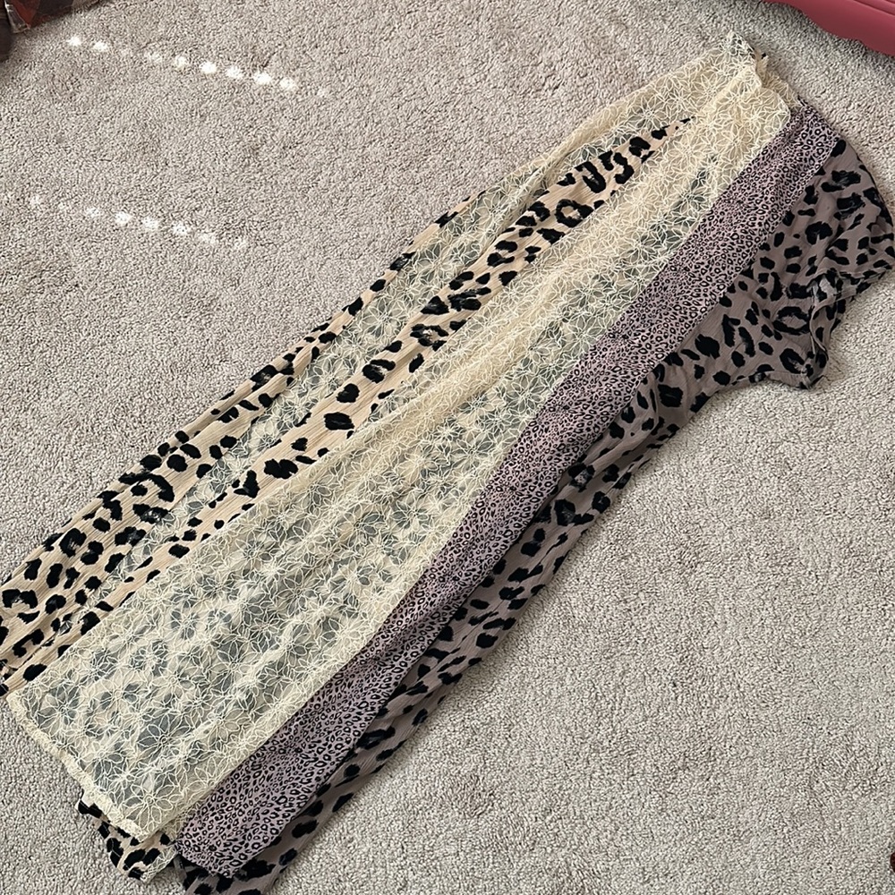 NWOT 3BN Boho leopard kimono - Picture 2 of 3